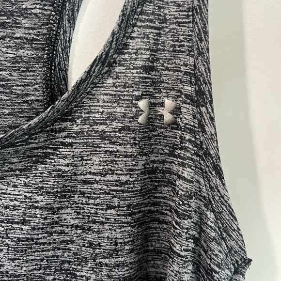 Under Armour Women's Heathered Black Tank Top - Picture 2 of 4